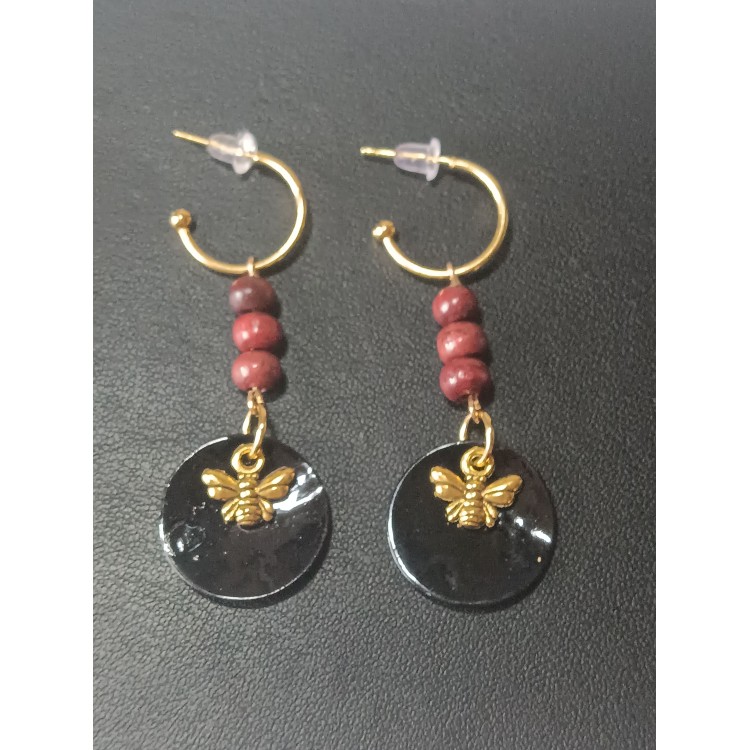 Boucles d'oreilles Abeilles "Abondance" Boucles d'oreilles Abeilles "Abondance"