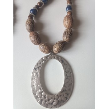 Grand collier Lapis Lazuli "Droiture et intuition"