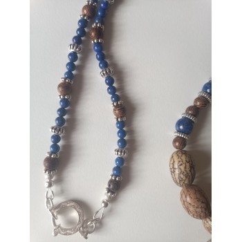Grand collier Lapis Lazuli "Droiture et intuition"