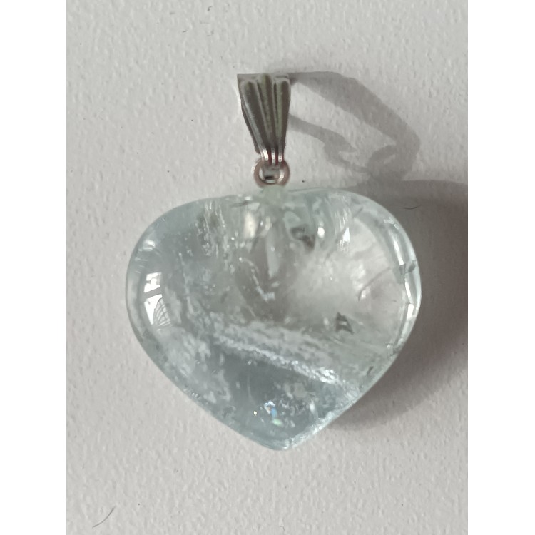 Petit coeur Topaze bleu "Joie et confiance" Petit coeur Topaze bleu "Joie et confiance"