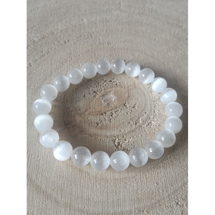 Bracelet Sélénite "Détente et positivité"