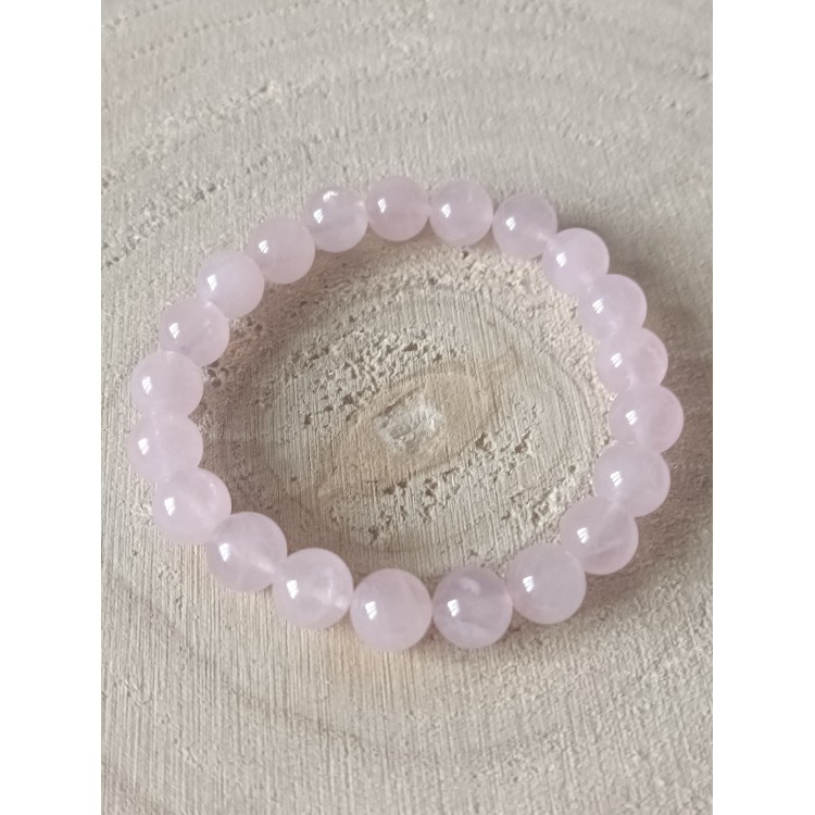 Bracelet Quartz Rose "Bulle de douceur" Bracelet Quartz Rose "Bulle de douceur"