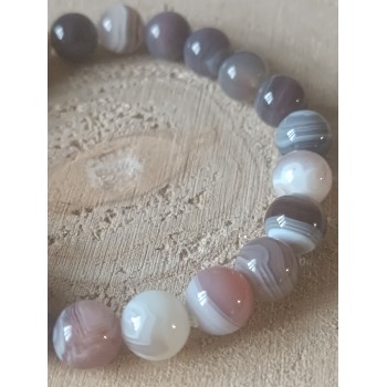 Bracelet Agate du Botswana "Estime de soi"