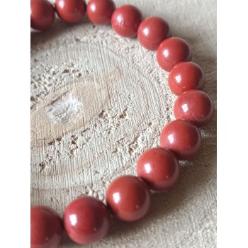 Bracelet Jaspe rouge "Ancrage et dynamisme"