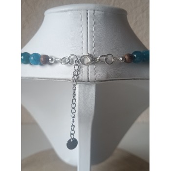 Collier Apatite bleu "Expression de soi"