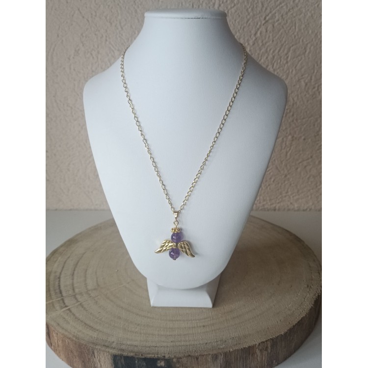Collier Ange Améthyste "Sagesse et sérénité" Collier Ange Améthyste "Sagesse et sérénité"
