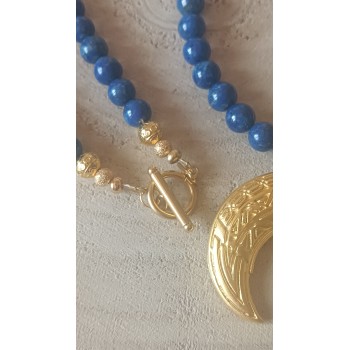 Sautoir Lapis Lazuli "Ouverture et compassion"