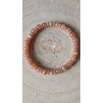 Bracelet "Féminin sacré" - Pierre de Lune Orange