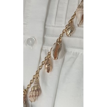 Collier-sautoir "Esprit de l'eau" Coquillages