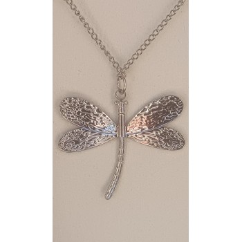 Collier Libellule d'argent - Angel aura