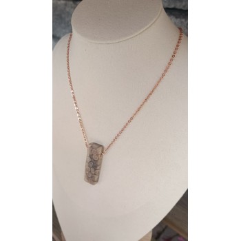 collier "Cohésion et harmonie" - Corail fossilisé