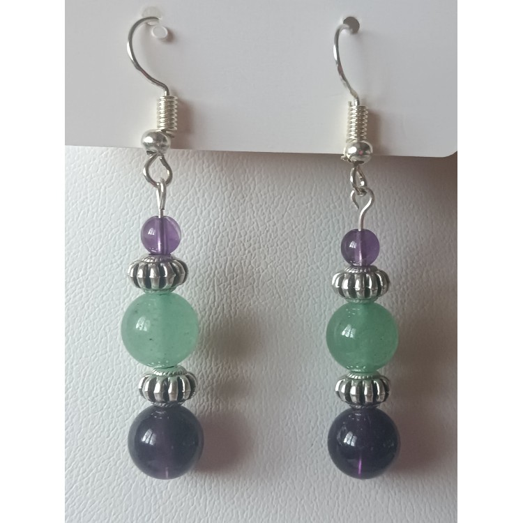 Boucles d'oreilles "Méditation et création"